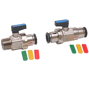 Mini In-Line Tube Connections Brass Ball Valves