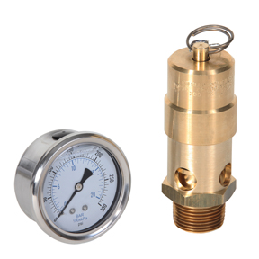 1/2&quot;-1-1/4&quot; Safety Valve and Gauge