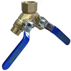 1&quot;FPT x 3/4&quot; MPT 3-Way Brass
Ball Valve 600 PSI