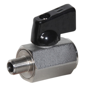 1/2&quot; MPT x FPT 316SS Mini
Ball Valve 800 PSI NSF 
Approved